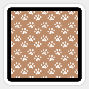 Dog Paws Pattern Sticker